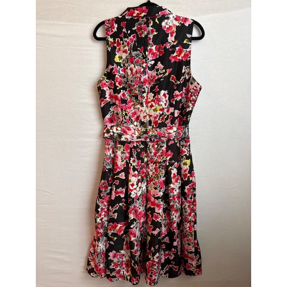 Jessica Howard Floral Midi Dress Size 14 Wrap Bodice Semi Formal Garden Party - Picture 5 of 8